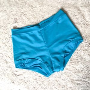 Blue Stretchy Dance Shorts